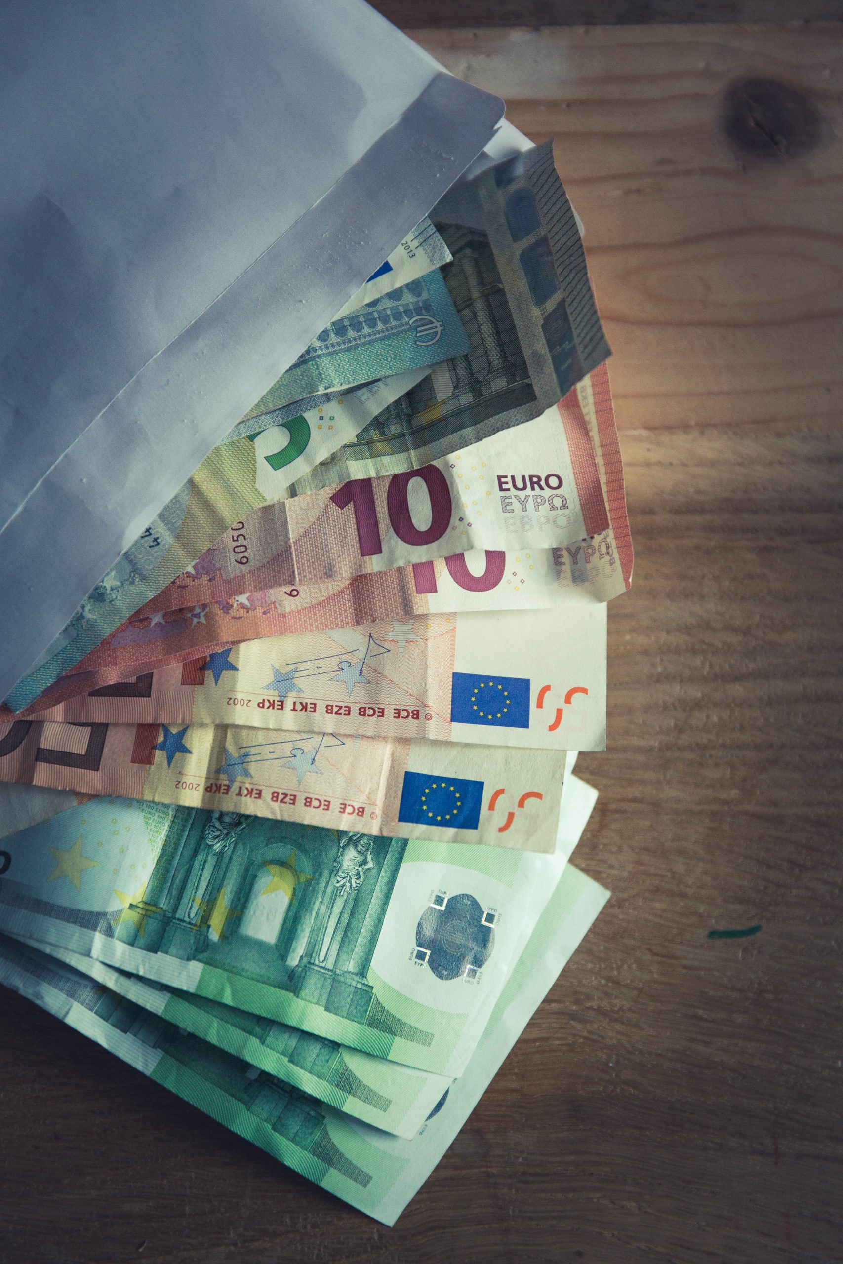 Paca de billetes de euro